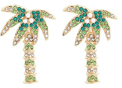 Ohrringe Kokosbaum Ohrringe für Frauen, niedliche Palme Ohrringe für Mädchen, Ohrhänger tropische Kokospalme hypoallergen, hängende Ohrringe, NO, Nein, Nein