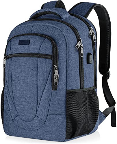 BIKROD Rucksack Herren und Damen, Schulrucksack Jungen Mädchen Teenager, Wasserdicht Rucksack | 15.6 Zoll Laptoptasche mit USB Ladeanschluss | Arbeit Reisen Wandern Backpack mit Anti Diebstahl Tasche