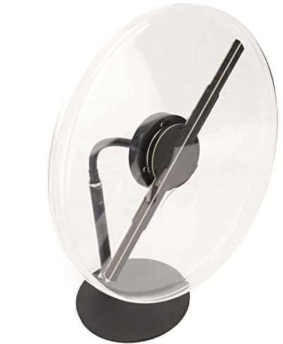 Videoproiettore Olografico, 256 Perline LED Portatili Bluetooth Angolo Visivo di 176 Gradi Proiettore Pubblicitario Olografico 3D per Centri Commerciali per Scrivania (Spina UE)