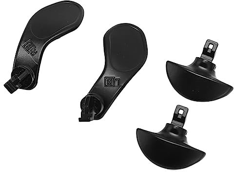 Lot de 4 Palettes en Métal, 2 Paires de Boutons D'épaule pour Manette PS5, Pièces de Rechange pour Manette PS5 Edge (Noir)