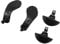 Lot de 4 Palettes en Métal, 2 Paires de Boutons D'épaule pour Manette PS5, Pièces de Rechange pour Manette PS5 Edge (Noir)