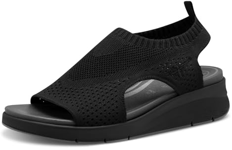 Tamaris Comfort Damen Sandalen mit Absatz Elastisch Vegan
