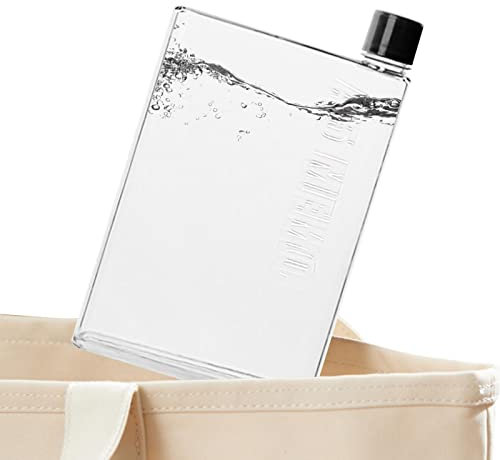 Flache Wasserflasche, A5, Memo-Papier-Wasserflaschen, BPA-Wasserflasche, 350 ml/420 ml, für Sport, Reisen, Schule