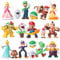 18 Stück Tortendeko Geburtstag, Super Tortenfiguren, Cupcake Party Kuchen Deko, Cartoon Kindergeburtstag, Geeignet für Babyparty