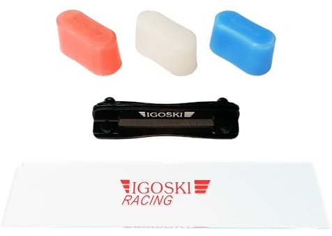 IGOSKI Ski Snowboard Tuning and Waxing Kit with 3 Packs Universal Wax,Large Wax Scraper,Wax Scraper Tuner