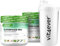2x Kombination aus Superfoods + Premium Shaker - Mit Gerstengras, Guarana, Maca, Chlorella, Spirulina, Moringa - 100% natürlicher Power Smoothie - Mit Zitronen Aroma - Vegan (2x 420g)