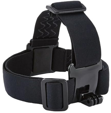 REY Soporte Cabeza - Casco Bici para GoPro Cámara Deportiva, Antideslizante, Cabeza Sujeción, Escalada, Senderismo, Surf…