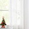 Abstractex Linen Textured White Sheer Farmhouse Curtains for Living Room 90 Inch Long Rod Pocket Light Filtering Semi Sheer Window Curtain Panels Privacy Voile for Bedroom Dining Room 52 W 2 Pcs