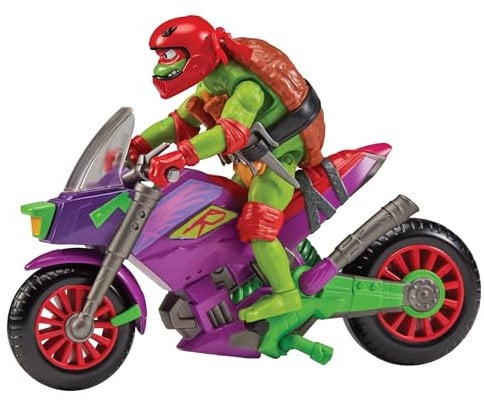 TEENAGE MUTANT NINJA Turtles - Fahrzeug mit Figur - Lila Drachen-Cycle mit Raph