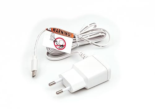 AURUM Ladegerät für Babyphone GHB, Boifun, Luvion, Oretti, Cosansys, Oleke, TrueLife, Lionello u. a. Babyfon Ladekabel (Typ B)