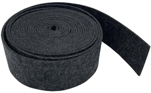 aufodara Filzrolle 5cm x 500cm Filzband Filzstoff 3mm Dicke Polyester Filz für DIY Aufbewahrungstasche Filzunterlage Patchwork Nähen Basteln Handwerken Dekoration (Schwarzgrau)