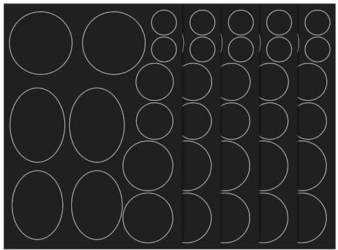 ZEYIYER 60 PCS Down Jacket Repair Patch, Puffer Jacket Fabric Self Adhesive Soft Waterproof Black Multiple Size Round Repair Patches for Fixing Jackets Coat Clothing Ski Pants(Black)