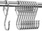 Newpop 10 Pezzi ganci a S con Fibbia di Sicurezza, gancio in Acciaio Inox, uncino metallo doppio, Gancetti per Appendere Tazze, Cucina Pentole e Ciotole, Guardaroba Vestiti Asciugamani, D'argento
