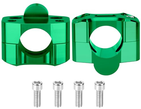 Tunejoy Elevadores para Manillar de Motocicleta 28mm Abrazadera Elevadora para Manillar de Motocicleta de Aluminio per ATV Dirt Pit Bike Verde