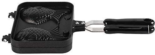 Sufrk NonStick Bakeware Waffle Cake Maker Pan With 2 Sided Fish Shape Stainless Steel