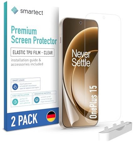 smartect TPU Protector Pantalla 2 Piezas para OnePlus 15
