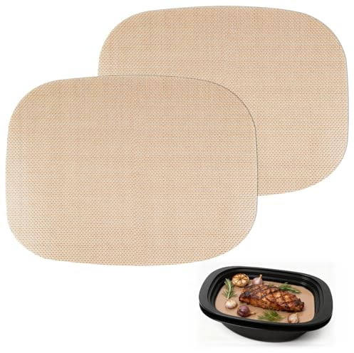 2 Stück Permanent Dauerbackfolie für Thermomix TM7 Varoma, Wiederverwendbares Backpapier Antihaftbeschichtet Backunterlage Hitzebeständig Antihaft Spülmaschinengeeignet Zubehör für Thermomix TM7