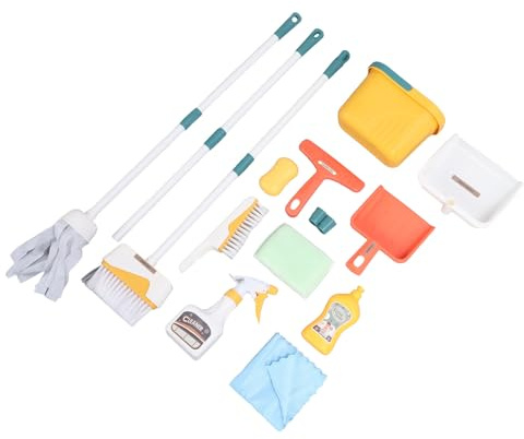 Stylebest Kids Cleaning Set Educational Toy for Pretend Play with Broom Mop Bucket and Accessories for Toddlers and Children