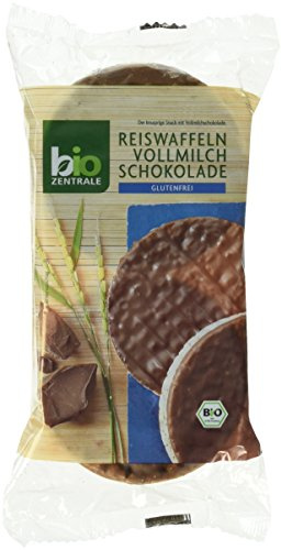 biozentrale Bio Reiswaffeln Vollmilch, 6er Pack (6 x 100 g)