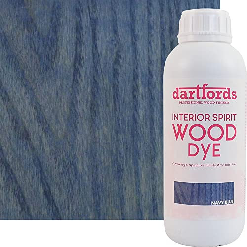 dartfords Navy Blue Interior Spirit Based Wood Dye - 1 litre Bottle