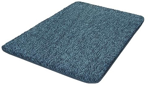 Kleine Wolke 4071754225 Badteppich Seattle, Polyester, 70 x 120 x 3 cm, Iceblue