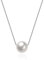 Collier Hmilydyk - En argent massif 925 - Pour femme - Fait à la main avec une grande perle de culture d’eau douce