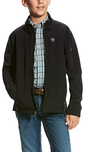 Ariat Big Boy's VERNON 2.0 SOFTSHELL JACKET Outerwear, BLACK, LG