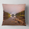 Designart Jordan Pond in Acadia Park' Kissenbezug, zeitgenössischer Landschaftsdruck, für Wohnzimmer, Sofa, 40,6 x 40,6 cm