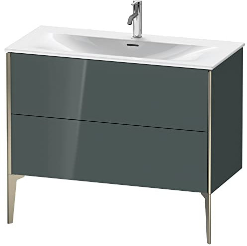 Duravit XViu 4303 Waschtischunterbau stehend, 2 Auszüge, für Waschtisch Viu 234410, 1010x480 mm, Farbe (Front/Korpus): Champagner matt/dolomiti Grey hgl - XV43030B138