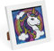 Diamond Painting Einhorn Kinder,Diamond Painting Mit Holzrahmen,5D DIY Set Full Pferd Mosaikherstellung Diamant Painting Bilder Mädchen Arts Craft für Geschenk Home Room Wanddekoration 18x18 cm