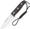 MIGUEL NIETO Cuchillo Bosque 145-G Hoja de 10 cm. Acero Bohler N695, Mango Madera de Granadillo y Funda de Cuero