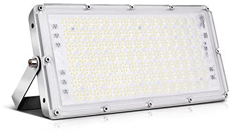 Ankishi 100W LED Strahler Außen, 60500K Kaltweiß LED Fluter, Superhell 10000LM Flutlicht IP65 Wasserfest Aussenstrahler Flutlichtstrahler LED Scheinwerfer Licht Aussenstrahler für Garten, Garage