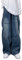 Skateboard Frog Baggy Jeans Damen Denim Cargo Breite Jogginghose Herren Y2K Fallschirmhose mit Taschen (Blue,XL)