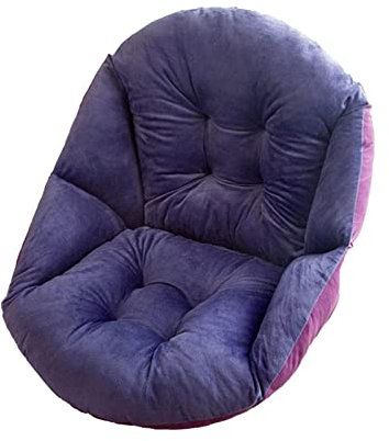 Zaslan Coussin de Chaise - Rehausseur de Chaise Doux avec Dossier en Forme Coquille Peluche pour Chaise Jardin et Fauteuil, Épaissir Antidérapant Étudiant Coussin de Chaise