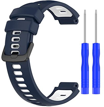DFAMIN Silikon-Armband für Garmin Forerunner 220 230 235 630 620 735XT Approach S20 S5 S6 Fashion Strap 8 Farben Uhrenarmbänder Armband (Farbe: 5)