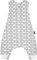 Alvi Sleep-Overall Wolke Silber Exklusiv | Baby Schlafsack mit Füßen | Ganzjahres Babyschlafsack mit Beinen | Schlafsack Kinder - 2.5 TOG | Baumwolle Kinder Schlafsack Jungen und Mädchen