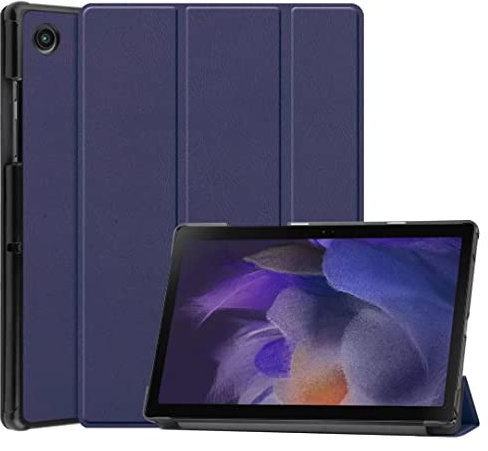 Custodia per tablet Amazon Fire Max 11 2023, sottile e leggera, con supporto magnetico a tre pieghe, custodia protettiva in pelle PU per Amazon Fire Max 11 2023, blu scuro