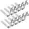 Teaaha 10 Stücke Kajakpaddel Push Snap Clips, Edelstah Druckknopf Clip Kajak Paddel Federklammern Zeltstange Clips Edelstahl Kayak Paddle Snap Button Clip Edelstahl für Zelte Kajak Paddel Zeltstange