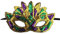 Carnevale viola e verde glitter Mardi Gras costume decorazioni paillettes maschere per feste in maschera per donne vestito da festa