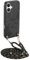 Beajew Funda con Cuerda para Xiaomi Redmi Note 9 4G, Carcasa de Silicona AntiChoque Suave TPU para Teléfono Móvil con Colgante Ajustable Collar Correa para el Cuello Cadena Cuerda, Negro