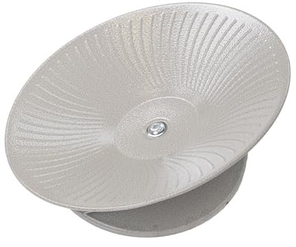 Montana Cages | XL Laufteller aus Stahl für Chinchillas, Degus & Co., Platinum, Ø 36 cm