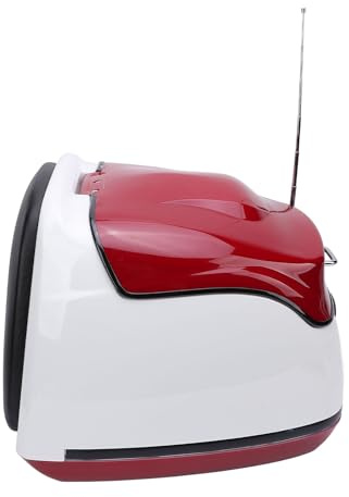 Yctze 38L Motorrad-Kofferraum, Wasserdichtes Topcase Im Retro-Stil, Heckaufbewahrungsbox mit Schlüsselschloss, Universell für Motorräder, Elektroroller, Full-Size-Helme und Werkzeuge