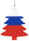 SSIULUS Weihnachtsschmuck aus Holz, Motiv: russische Flagge, Vintage-inspirierte Feiertagsdekorationen