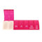 Anabox - Pilulier Semainier Box7-7 Compartiments Journaliers Indépendants - Organisateur de Médicaments Hebdomadaire Compact - Fabriqué en Allemagne - Sans BPA - Coloris Rose
