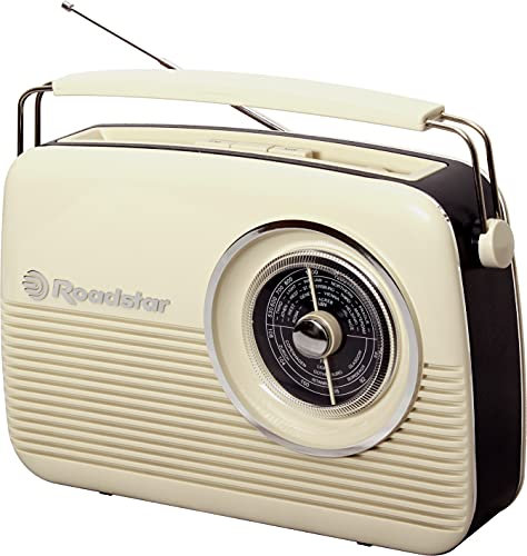 Roadstar Vintage Portable LW/MW/FM Radio - Cream