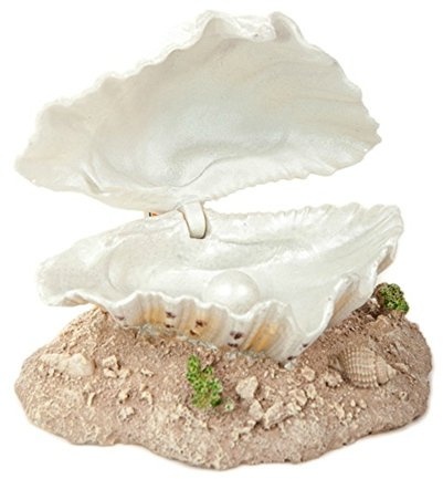 Air Action Aquarium Ornament White Air Action Clam