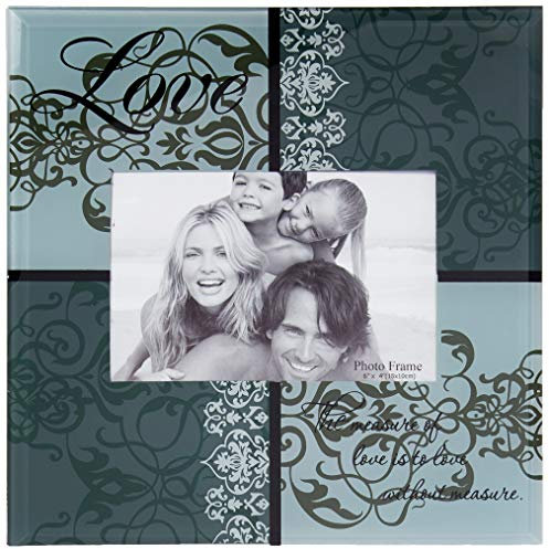 StealStreet ss-ug-hm-0521 Love grün Glas Bilderrahmen, 15,2 x 10,2 cm