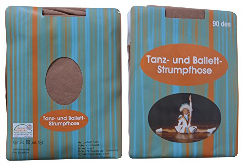 Kinder Tanzstrumpfhose Cheerleader Garde Tanzmariechen 90den Glänzend make up ab grösse 98 lieferbar