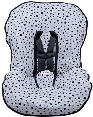 JYOKO Kids Abdecken Gepolsterte Universal für Babyschale (Black Star)