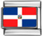 Stylysh Charms Dominican Republic Flag Photo Italian 9mm Charm PC049 Fits Traditional Classic